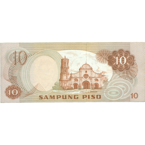 1970 Philippines 10 Piso Banknote