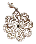 1970's Vintage Silver Pendant Flower