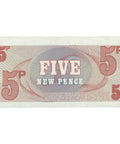1972 British Armed Forces 5 New Pence Special Voucher (6th Series)