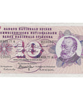 1972 10 Francs Switzerland Banknote Portrait of Gottfried Keller