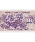 1972 10 Francs Switzerland Banknote Portrait of Gottfried Keller