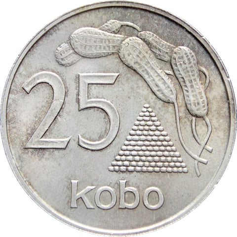 1973 25 Kobo Nigeria Coin