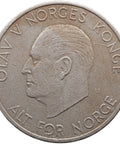 1973 5 Kroner Norway Coin Olav V Type 1