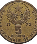 1973 5 Ouguiya Mauritania Coin Kremnica Mint