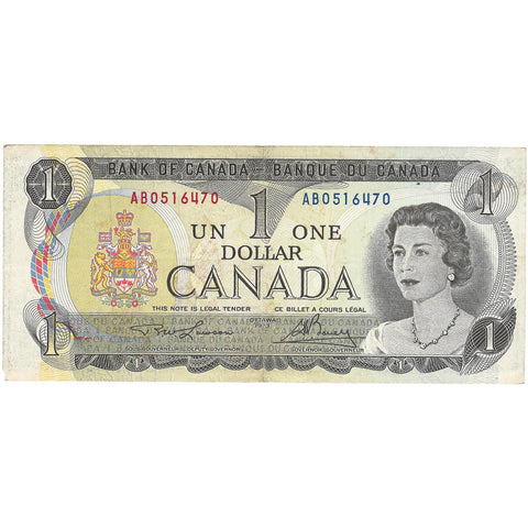 1973 1 Dollar Canada Banknote Portrait of Elizabeth II