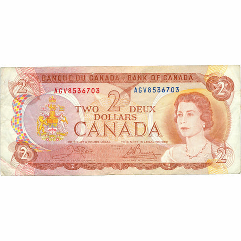 1974 Canada 2 Dollars Banknote