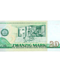 1975 East Germany 20 Mark Banknote