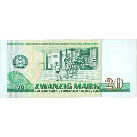 1975 East Germany 20 Mark Banknote