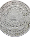 1976 50 Cents Liberia Coin president William Richard Tolbert Jr.