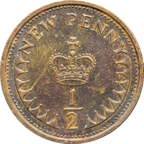 1976 Half New Penny Elizabeth II Coin