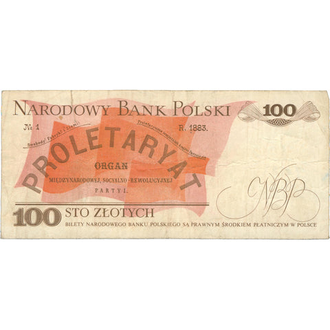 1976 Poland 100 Złotych Banknote