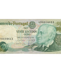 1978 Portugal 20 Escudos Banknote