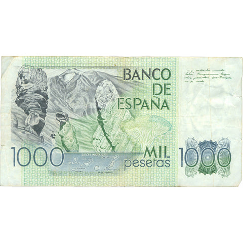 1979 Spain 1000 Pesetas Banknote