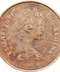 1981 1 Cent Canada Elizabeth II Coin 2nd portrait light type
