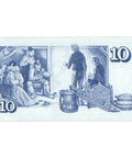 1981 Iceland 10 Kronur Banknote
