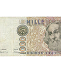 1982 Italy 1000 Lire Banknote Signature Ciampi and Stevani