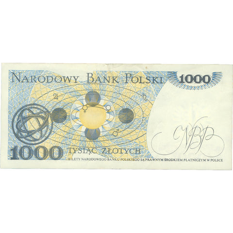 1982 Poland 1000 Złotych Banknote