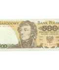 1982 Poland 500 Złotych Banknote