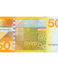 1982 Netherlands 50 Gulden Banknote