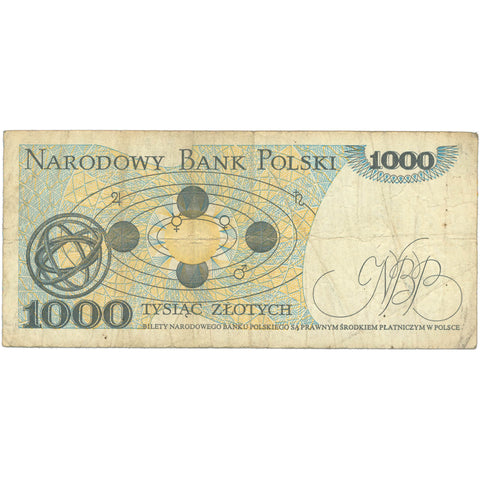 1982 Poland 1000 Złotych Banknote