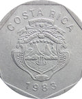 1983 5 Colones Costa Rica Coin