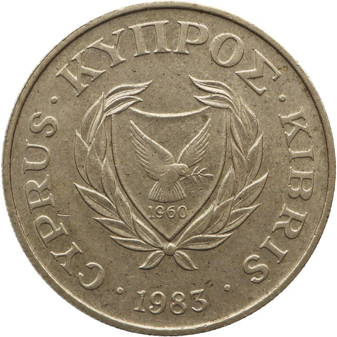 1983 10 Cents Cyprus Coin