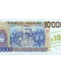 1985 Argentina 10,000 Pesos Argentinos Banknote