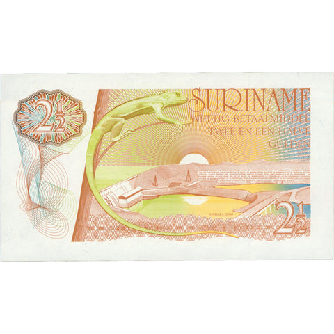 1985 Suriname 2½ Gulden Banknote