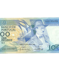 1986 Portugal 100 Escudos Banknote
