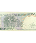 1986 Poland 200 Złotych Banknote