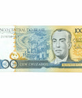 1987 Brazil 100 Cruzados Banknote