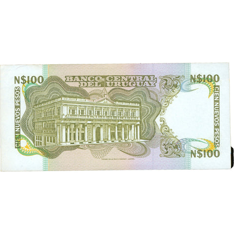 1987 Uruguay 100 Nuevos Pesos Banknote