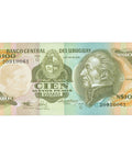 1987 Uruguay 100 Nuevos Pesos Banknote