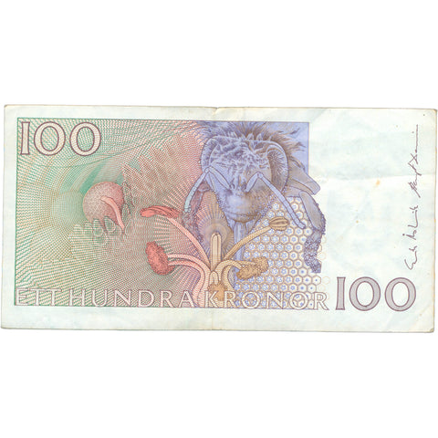 1987 Sweden 100 Kronor Banknote