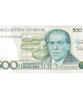 1988 Brazil 500 Cruzados Banknote