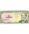 1988 Dominican Republic 1 Peso Oro Banknote