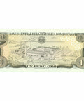 1988 Dominican Republic 1 Peso Oro Banknote