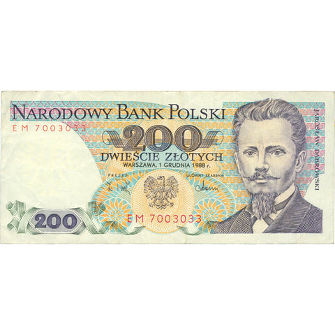 1988 Poland 200 Złotych Banknote