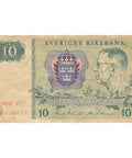 1988 Sweden 10 Kronor Banknote