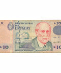 1988 Uruguay 10 Pesos Banknote