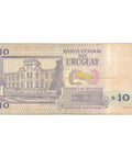 1988 Uruguay 10 Pesos Banknote