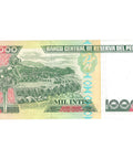 1988 Peru Banknote 1000 Intis Collectible