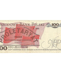 1988 Poland Banknote 100 Zlotych Collectible Paper Money