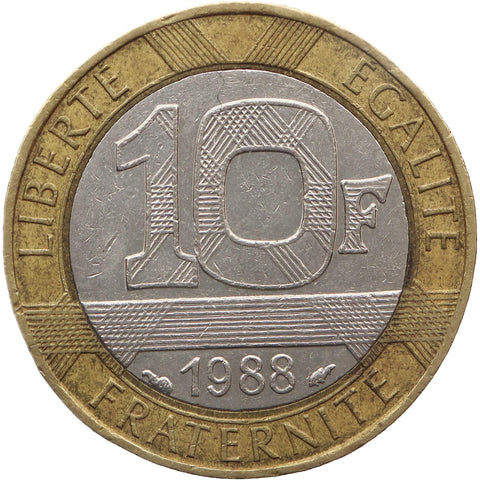 1988 10 Francs France Coin Mint Paris Génie de la Liberté