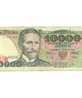 1988 Poland 10,000 Złotych Banknote