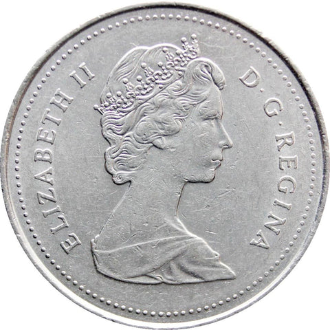 1989 25 Cents Canada Elizabeth II Coin