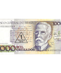 1989 Brazil 1000 Cruzados Banknote