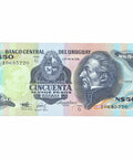1989 Uruguay 50 Nuevos Pesos Banknote