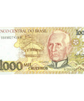 1990 Brazil 1000 Cruzeiros Banknote