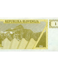 1990 Slovenia 1 Tolar Banknote